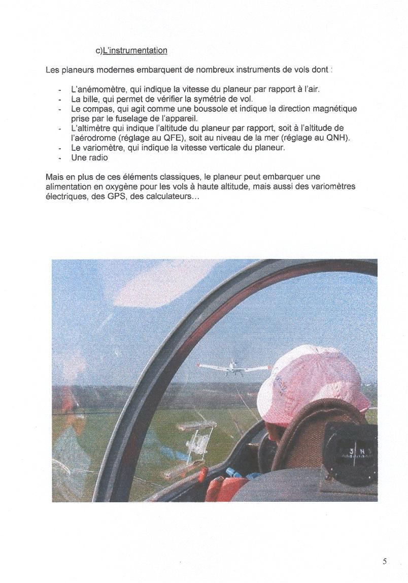 Instrumentation planeur